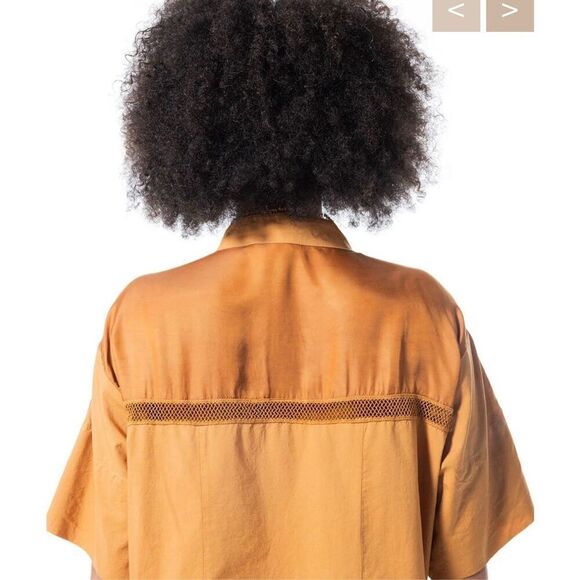 Burning Torch ALEXANDRIA UTILITARIAN DRESS in AMBER NWT Size XS - Picture 8 of 13